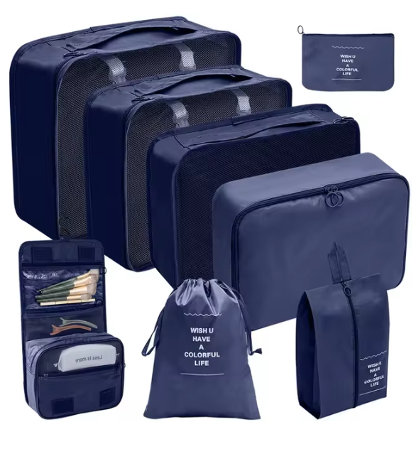 Complete 7/8/-delige Opbergzakken Set – voor Koffer en Bagage